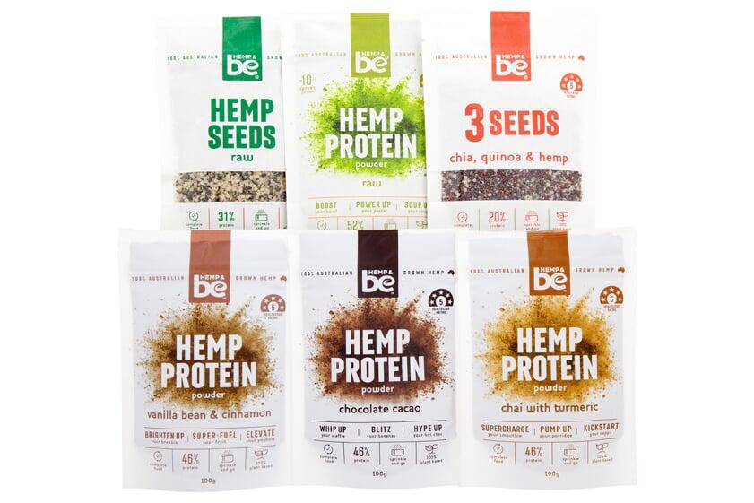 HEMP & be hemp food range