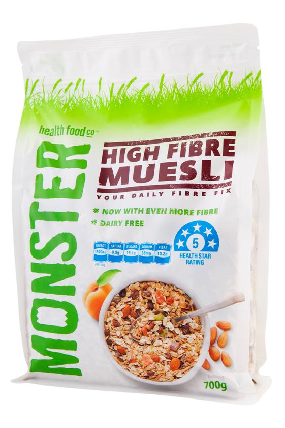 High Fibre Muesli is dairy free high in fibre with dates and almonds and is suitable for vegans and vegetarians